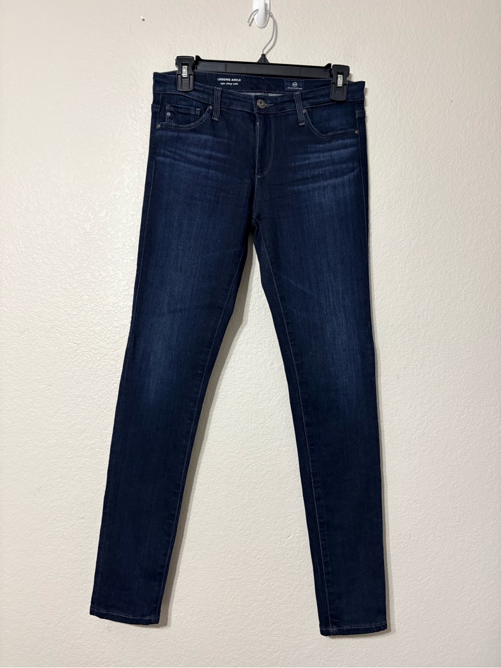 AG Adriano Goldschmied  Legging Super Ankle Skinny Jeans Dark Wash Stretchy 27R
